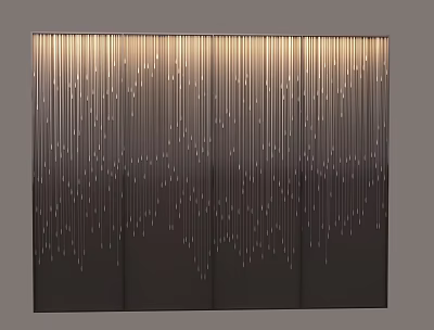 Modern Entryway Cabinet Sideboard With Vertical Lines And Light Reflective Dot Pattern 3d model