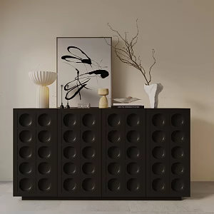 Modern Entrance Cabinet 3d model