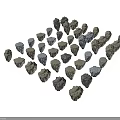 Assorted Natural Stones With Various Colors And Different Shapes For Decoration