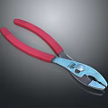 Red Handle Metal Pliers With Gripping Cutting Function For DIY And Workshop Tasks