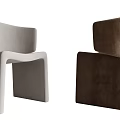Modern Accent Chairs with Velvet Upholstery in Neutral Brown Tones and Geometric Design
