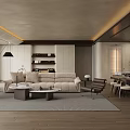 Modern Living Room Interior Design With Beige Sofa Wooden Flooring And Floor To Ceiling Windows