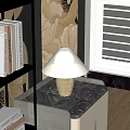 Table Lamp Table Lamp Side Bookshelf 3d model