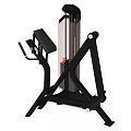 Professional Gym Sports Equipment With Black Metal Frame And Seat For Strength Training