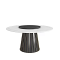Minismal wind dining table 3d model