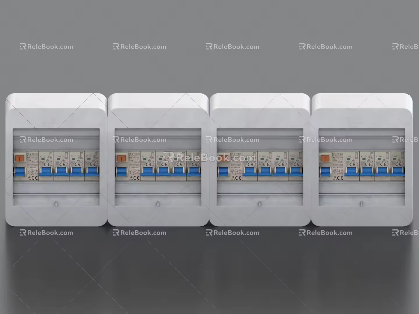 switch circuit breaker circuit switch fuse fuse overload protector 3d model