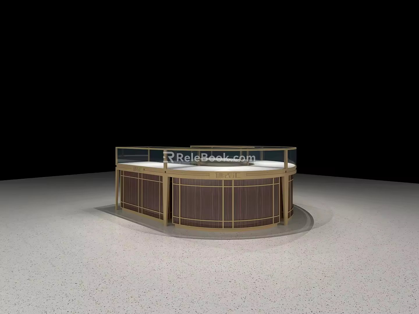 Jewelry Display Cabinet See Container Display Cabinet 3d model