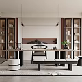 New Chinese Style Study 3d model