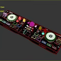 Portable Synthesizer Synthesizer Mixer Reverberator DJ Tuner Mixer Mixing Equipment 3d model