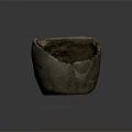 Handcrafted Stone Bowl With Rustic Texture And Natural Material For Household Use