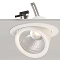 Modern Recessed Spotlights With Bright White Lighting For Ceiling Installation 3d model