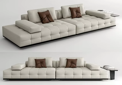 Modern Minotti double sofa 3d model