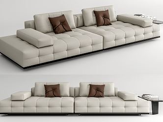 Modern Minotti double sofa 3d model