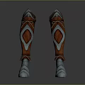 Stylish Leather Boots Featuring Red And Silver Diamond Pattern Design For Daily Use