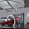 Red Mazda 240 TURBO Showcased in Modern Showroom with Innovative Safety Technology