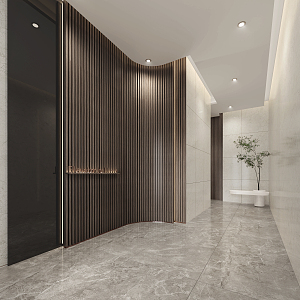 Modern entrance hall 3d model