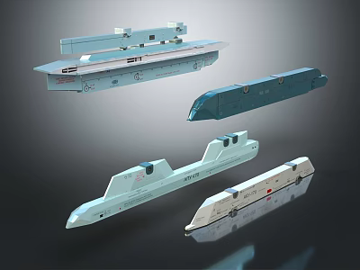 Modern Water Transport Vehicles Concept Designs with Sleek and Aerodynamic Shapes 3d model