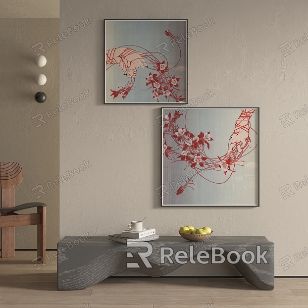 New Chinese abstract decorative painting model