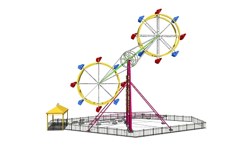 Modern Amusement Equipment Playground Facilities 3d model