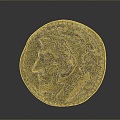 Copper Coin Medal 3d model