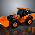 John Deere 644P Orange Wheel Loader With Front Bucket And Heavy Duty Tires