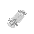 Transparent Car 3D Model Showing Internal Structure Engine Battery And Chassis 3d model