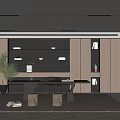 Modern study 3d model