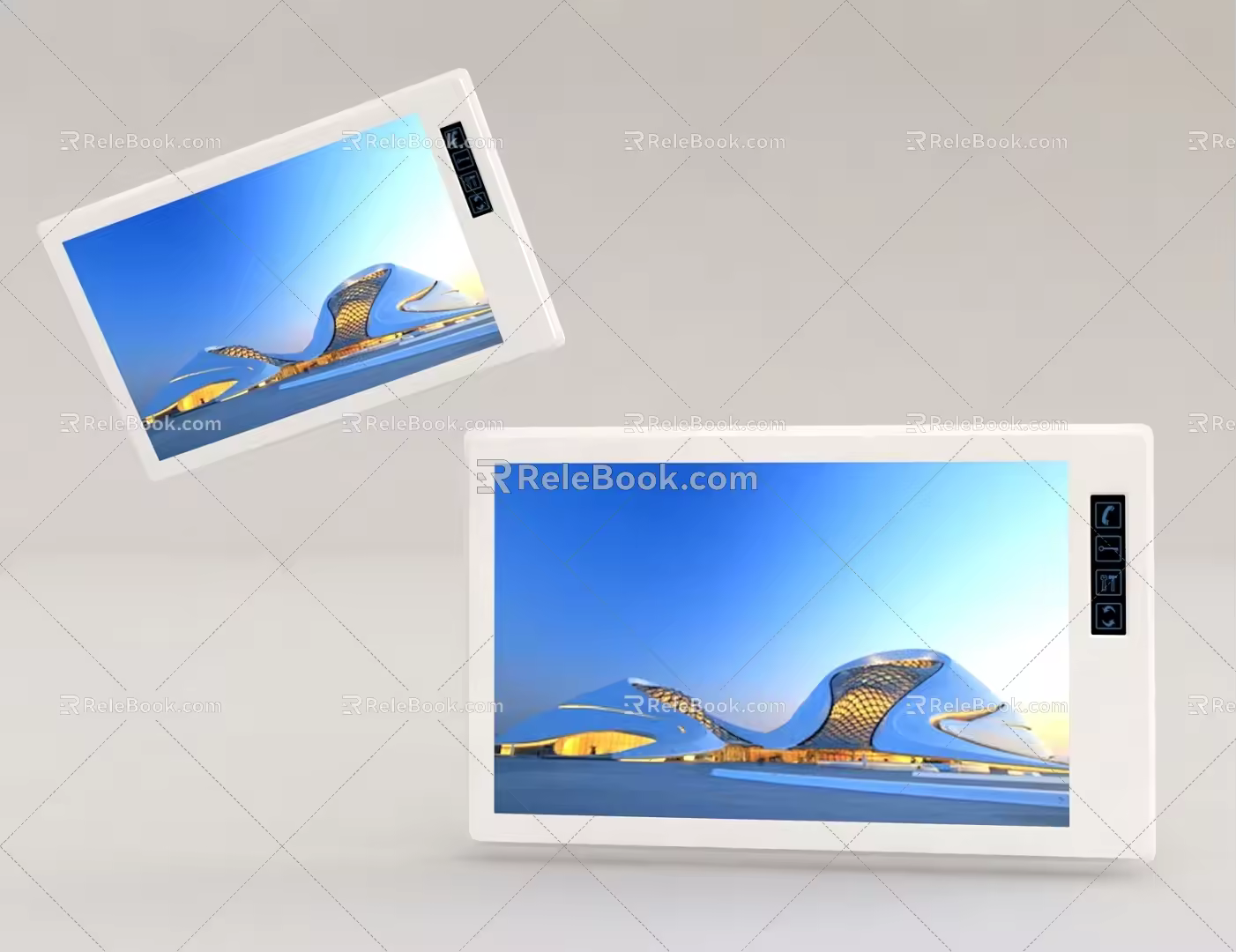 Switch panel intelligent switch water and electricity control panel 3d model