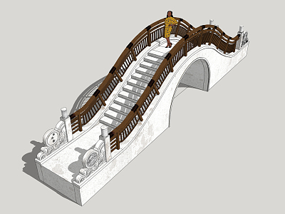 new chinese style bridge stone arch bridge model