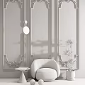 Modern Single Sofa Single Casual Sofa Corner Combination 3d model