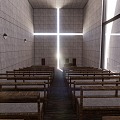 Modern Church Church of Light 3d model