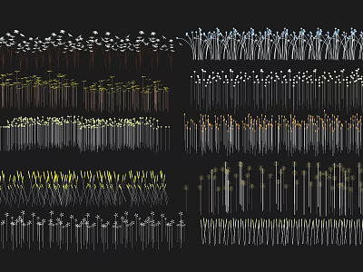 Modern hanging tree lights commercial atmosphere lights star lights decorative lights colored lights string lights landscape chandeliers neon lights 3d model