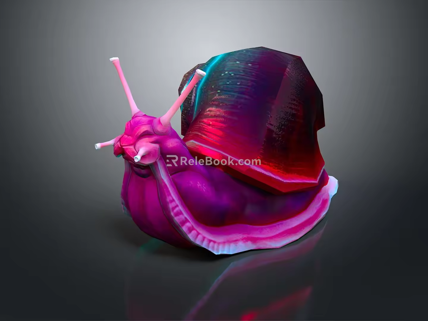 Snail Cartoon Snail Small Snail Reptile Cold Blooded Animal Reptile 3d model