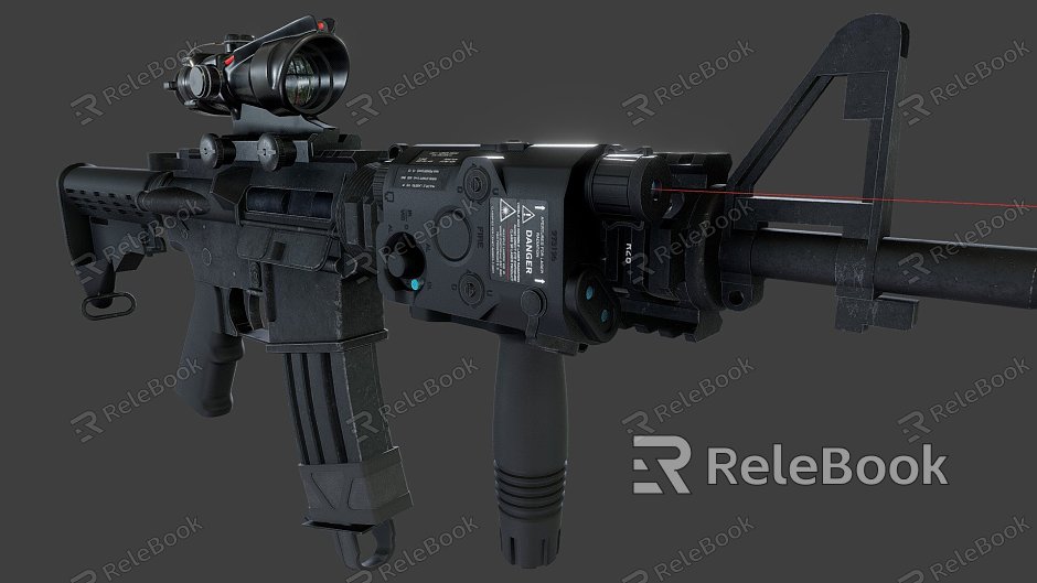 M4 carbine and scope model