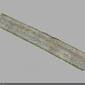 Long Decorative Strip With Textured Surface And Green Edges For Modern Interiors