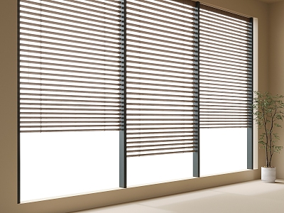 Venetian blinds Curtain Window 3d model