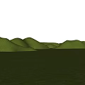 Scenic Park Landscape With Lush Green Grass And Rolling Hills