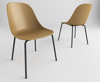 Modern Dining Chair Single Chair 3d model