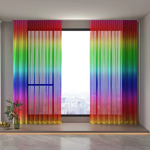 gradient curtain 3d model