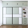 Modern sliding door wardrobe bedroom sliding door wardrobe 3d model