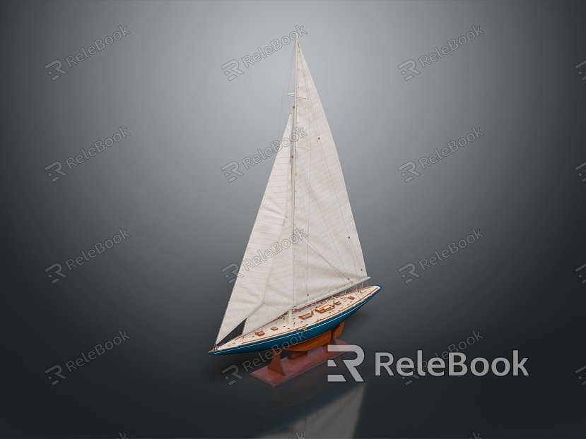 Modern Sailing Cartoon Sailing Small Sailing model