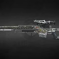 Detailed Sniper Rifle Design With Intricate Patterns Metallic Finish And Decorative Scope