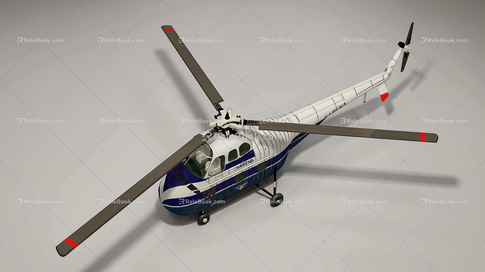 Modern Helicopter 3d model