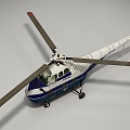 Modern Helicopter 3d model