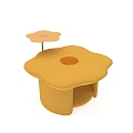 Modern Lovable Style Woolen Cloth Sofa Stool with Corner One-piece Design Flower Stool Leaf Stool Plant Style 3d model