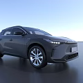 Gray SUV with Modern Sleek Exterior Design LED Headlights and Silver Alloy Wheels