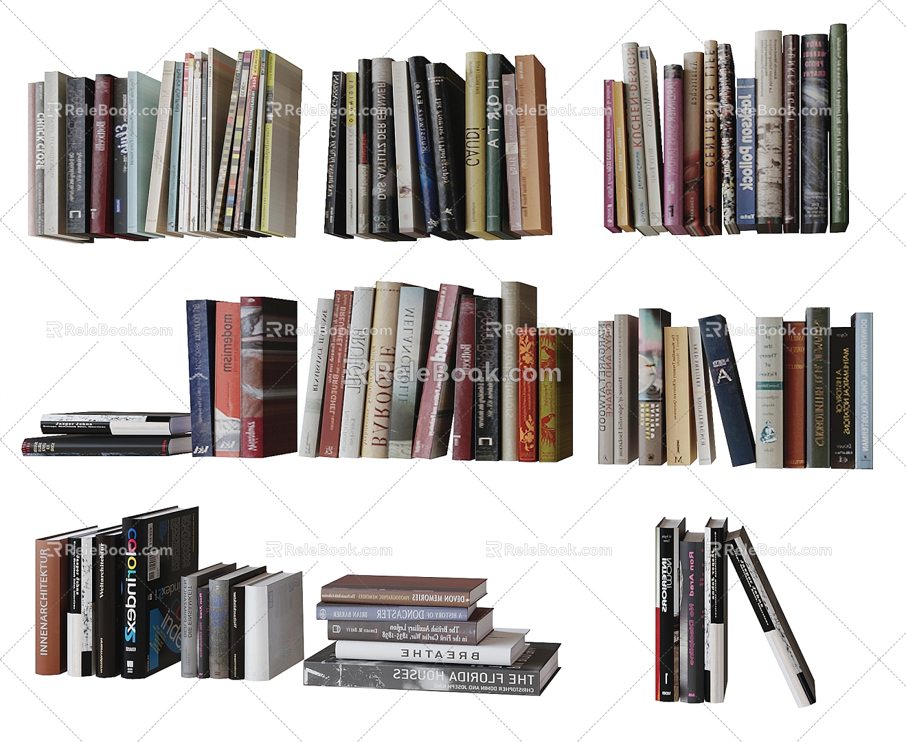 Books Book Ornaments 3d model