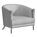 Modern single sofa 3d model