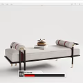 New Chinese Style Bed End Stool 3d model