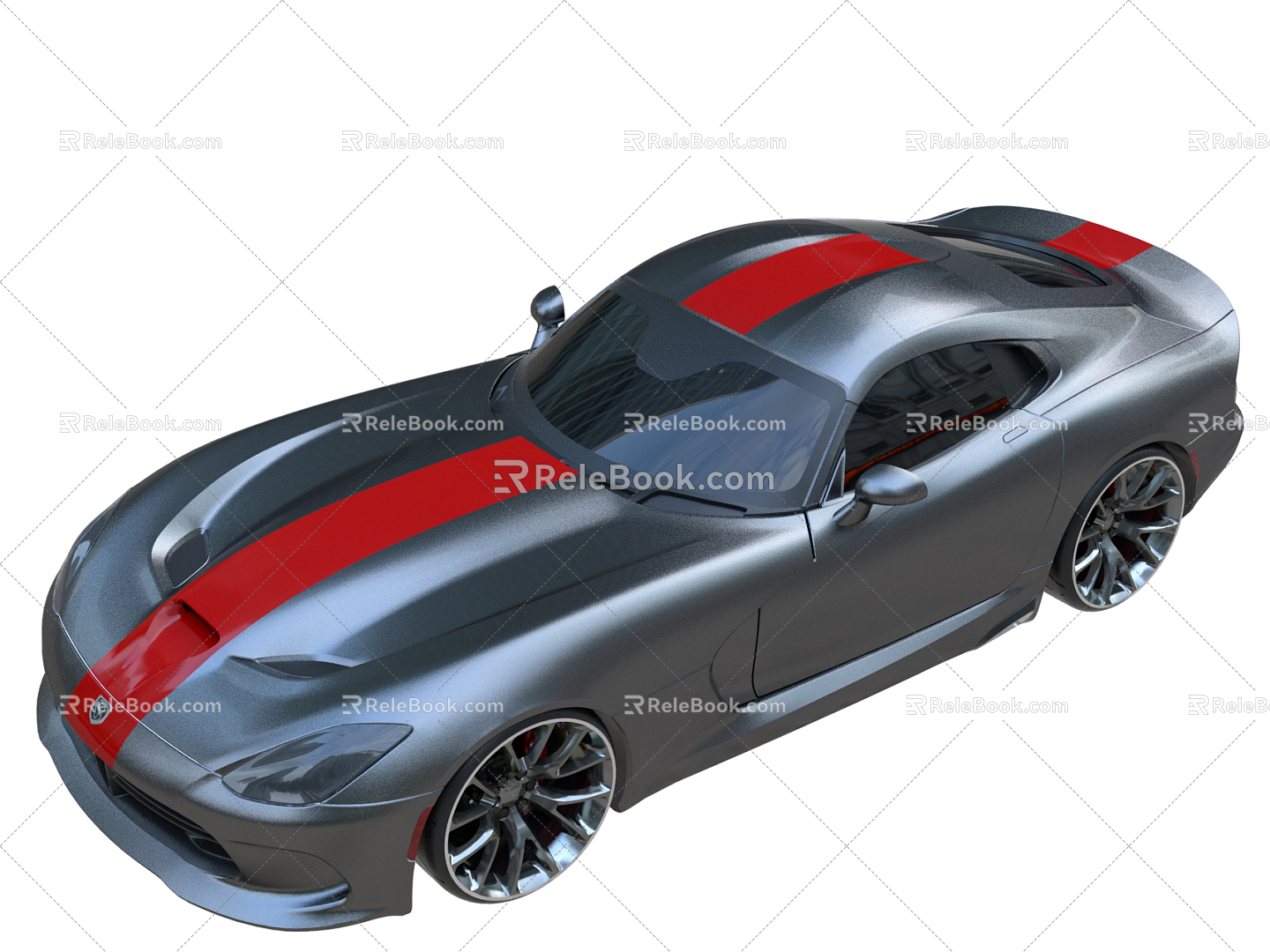 Hyundai sports car Dodge Viper Car 3d model